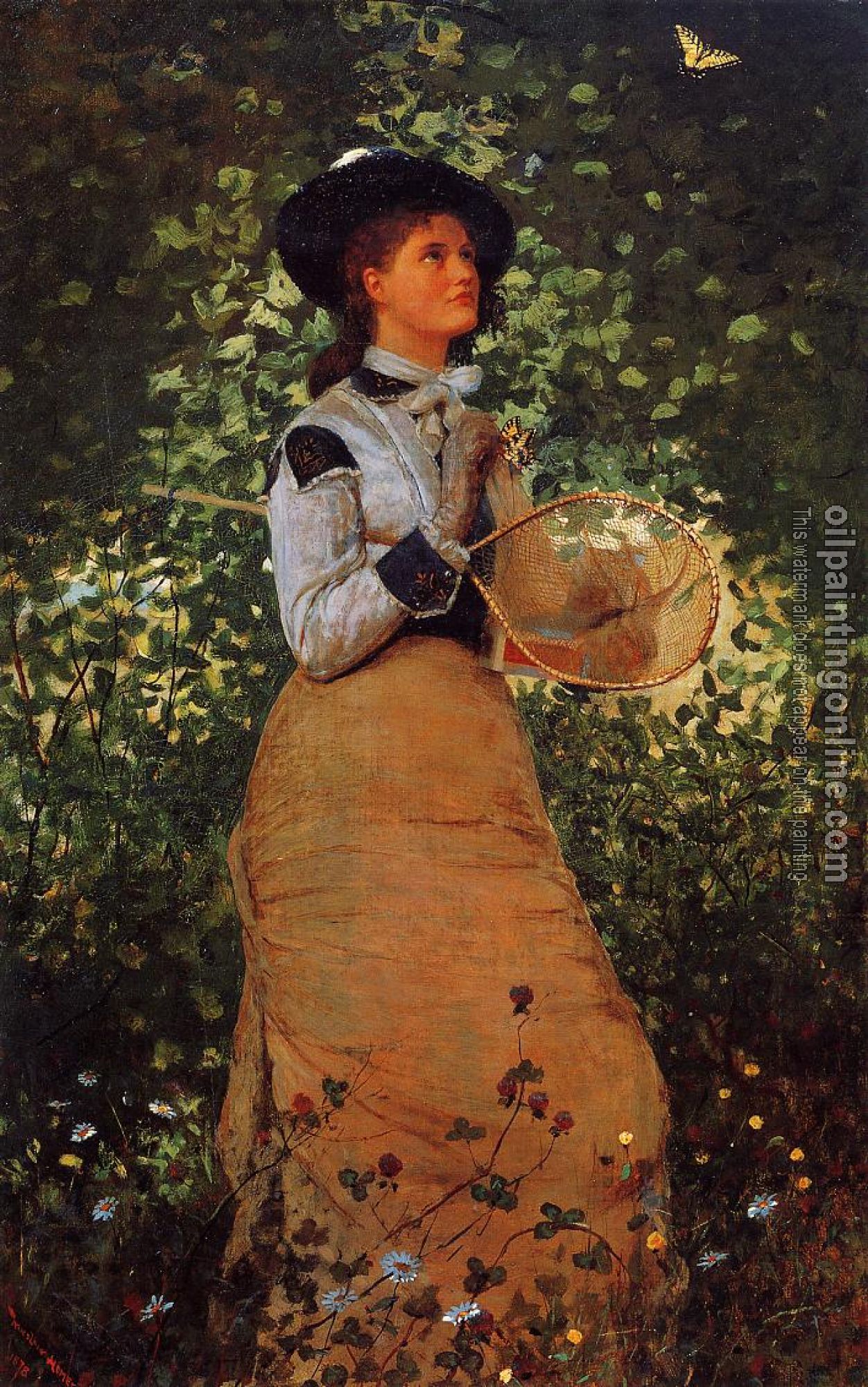Homer, Winslow - The Butterfly Girl